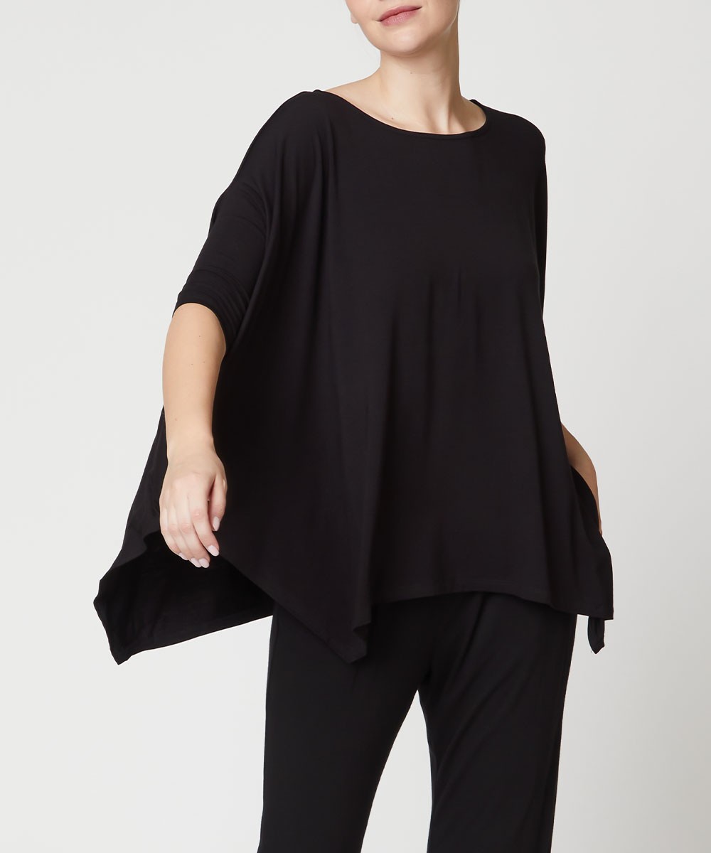 Bamboo Poncho Tunic Top